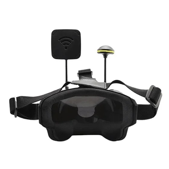 LS-800D FPV G0ggles With DVR 5.8G 40CH 5 Inch 800x480 Diversity Video Headset Build in Battery Head Tracker RC FPV Racing Drone